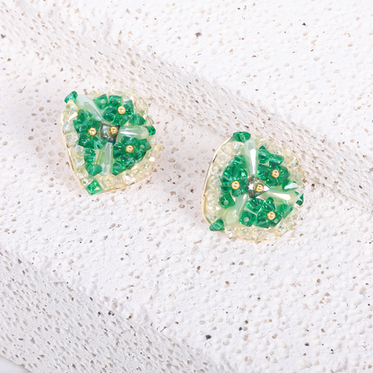 Vintage Emerald Stud Earrings