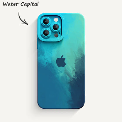 【Buy 2 Save More 】Watercolor series Pupil Liquid Silicone Phone Case