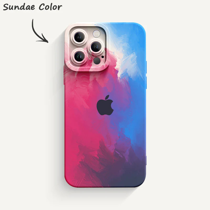 【Buy 2 Save More 】Watercolor series Pupil Liquid Silicone Phone Case