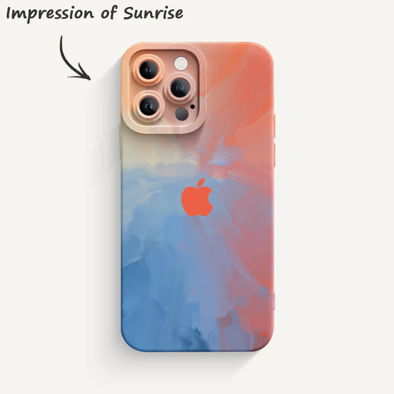 【Buy 2 Save More 】Watercolor series Pupil Liquid Silicone Phone Case