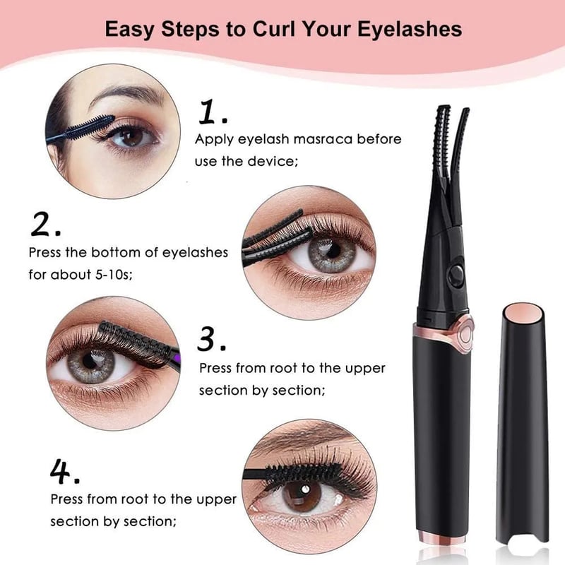 【🔥Daily Deals🔥】✨Mini Heated Eyelash Curler | Long-Lasting Curl in Seconds🌟