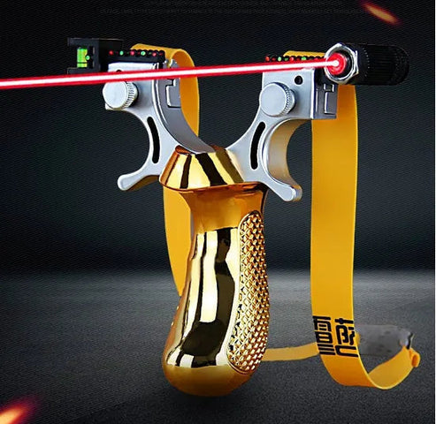 【🔥50% OFF】Professional Laser Slingshot 🎯 Ultimate Precision & Power! 🚀 Don't Miss Out!