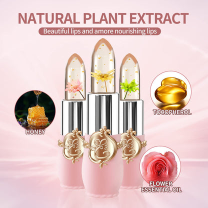 【🔥New Arrival】🌸6 Pcs Magic Flower Lipsticks – Color Changing & Long-Lasting