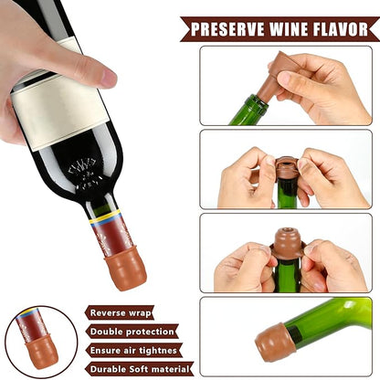 【🔥Buy More, Save More!】Perfect Seal, Endless Flavor: 🍷Reusable Wine Bottle Stoppers