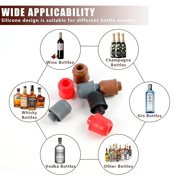 【🔥Buy More, Save More!】Perfect Seal, Endless Flavor: 🍷Reusable Wine Bottle Stoppers