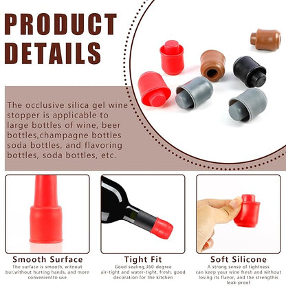 【🔥Buy More, Save More!】Perfect Seal, Endless Flavor: 🍷Reusable Wine Bottle Stoppers