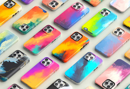 【Buy 2 Save More 】Watercolor series Pupil Liquid Silicone Phone Case