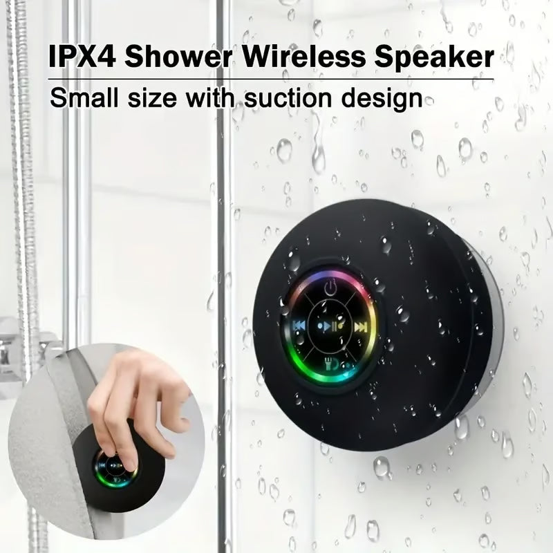 Hot Sale 49% OFF - 🎄Bathroom Waterproof Wireless Bluetooth Speakers with LED Light