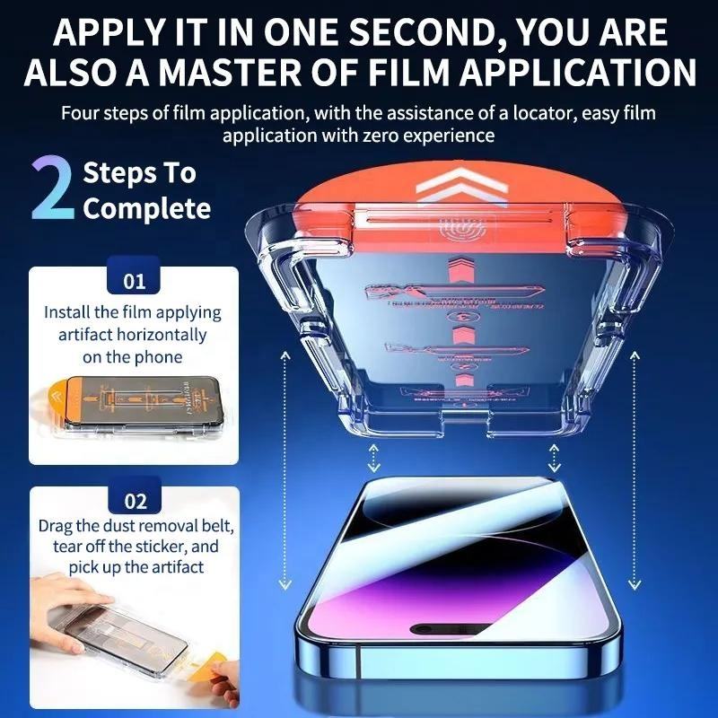 【🔥Must-Have for iPhone】Invisible HD Screen Protector📱 | Buy 2 Get 1 Free! ✨Dust-Free & Bubble-Free