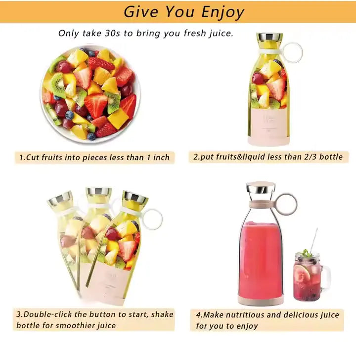 【🔥Limited 50% OFF】Rechargeable Fruit Juicer 🍹  | Health in Your Hands