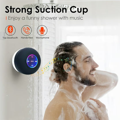 Hot Sale 49% OFF - 🎄Bathroom Waterproof Wireless Bluetooth Speakers with LED Light