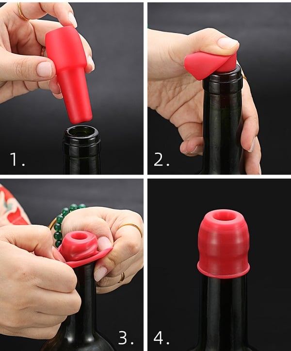 【🔥Buy More, Save More!】Perfect Seal, Endless Flavor: 🍷Reusable Wine Bottle Stoppers